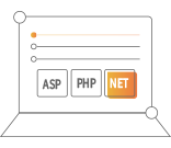 支持ASP、PHP、.Net等多種語言開發(fā)